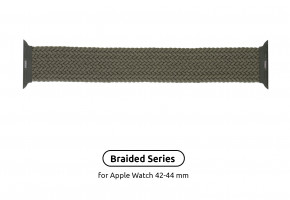  ArmorStandart Braided Solo Loop Apple Watch 42mm/44mm Inverness Green Size 8 (160 mm) (ARM58076)
