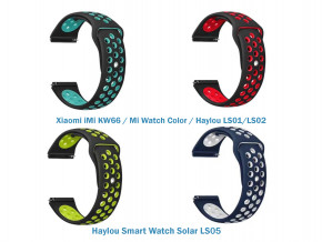   4  Vents Style Becover  Xiaomi iMi KW66 / Mi Watch Color / Haylou LS01/LS02 / Haylou Smart Watch Solar LS05 Boy (706543)
