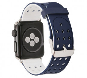     Primo  Apple Watch 42mm / 44mm - Navy Blue&;White