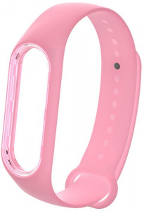    UWatch Luminous Silicone Band For Mi Band 3/4 Bright Pink
