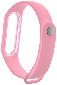    UWatch Luminous Silicone Band For Mi Band 3/4 Bright Pink 4