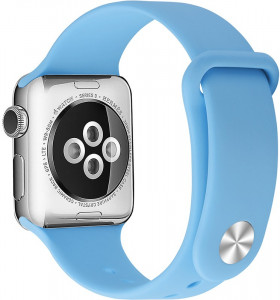    UWatch Silicone Strap for Apple Watch 38/40 mm Blue 3