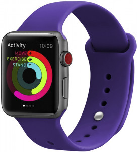    UWatch Silicone Strap for Apple Watch 38/40 mm Deep Purple