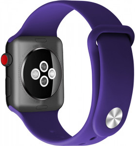    UWatch Silicone Strap for Apple Watch 38/40 mm Deep Purple 3