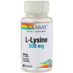  Solaray L-˳ L-Lysine 500  60  (SOR-04940)