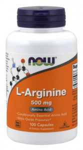  NOW L-Arginine 500 mg Capsules 100  (4384302605)