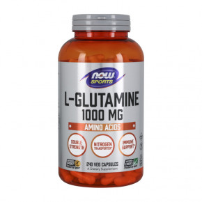  NOW L-Glutamine 1000 mg 240 veg caps