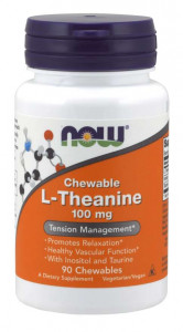  NOW L-Theanine 100 mg Chewables 90  (4384302719)