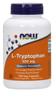  NOW L-Tryptophan 500 mg Veg Capsules 120  (4384302609)