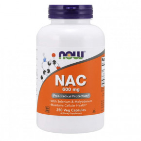  NOW NAC 600 mg Veg Capsules 250  (4384303515)