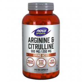  NOW Sports Arginine Citrulline 240  (CN5427)