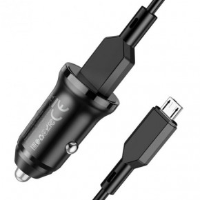    BOROFONE BZ18 single port QC3.0 car charger set(Micro) Black 3