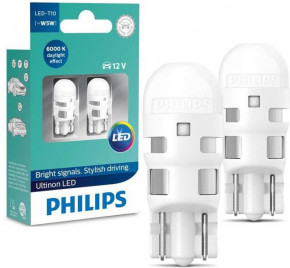   Philips 11961ULWX2 T10 LED 6000K 12V B2