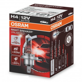  Osram H4 64193 Night Breaker Unlimited 60/55W 12V P43T 10X10X1