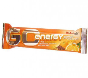  BioTech Go Energy bar 40  Orange in dark choco 1/32 (101306)