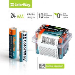  ColorWay Alkaline Power AAA/LR03 Plactic Box 24 3