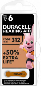      Duracell Hearing Aid 312 6  (96091463) (0)