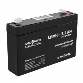   LogicPower LPM 6V 7.2AH AGM (LPM 6 - 7.2 AH) 3