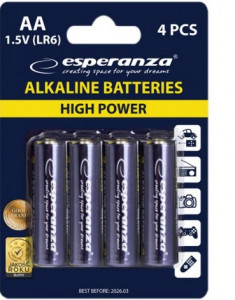  Esperanza Bateries Alkaline (EZB101) AA/LR06 BL 4