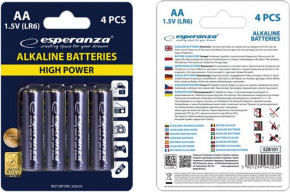  Esperanza Bateries Alkaline (EZB101) AA/LR06 BL 4 3