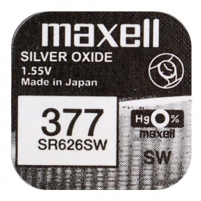  - Maxell 377 SR626SW (AG4, 376), 1.55V,  3