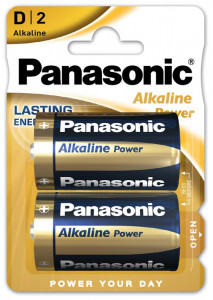  Panasonic Alkaline Power D/LR20 BL 2 
