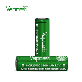  20700 - (Li-Ion) Vapcell NCR20700 3500mAh, 30A, 4.2/3.6/2.5V, Green 4
