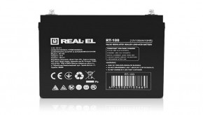   REAL-EL 12V 100AH (EL122200001) AGM 5