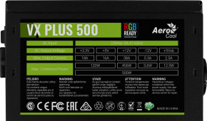   AeroCool VX Plus 500 RGB 500W 4