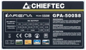   Chieftec ATX 2.3 APFC FAN 12cm GPA-500S8 10