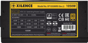  1050W Xilence XP1050MR9.2 Performance X ATX 3.0 80+ Gold, 140mm, Modular, Retail Box (XP1050MR9.2) 7