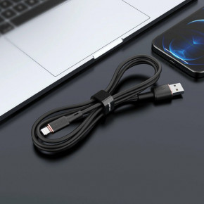   Acefast MFI C2-02 USB-A to Lightning zinc alloy silicone (1m) Black 5