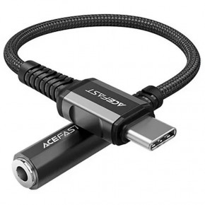  Acefast C1-07 USB-C to 3.5mm aluminum alloy Black