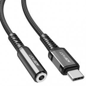  Acefast C1-07 USB-C to 3.5mm aluminum alloy Black 4