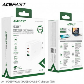   ACEFAST GaN A41 |2Type-C/1USB, 65W/5A, PD/QC|  5