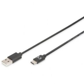  ASSMANN USB 2.0 (AM/Type-C) 1.8  Black (AK-300136-018-S)
