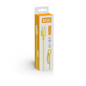  ColorWay USB - Lightning soft silicone 2.4  1  Yellow (CW-CBUL043-Y) 8
