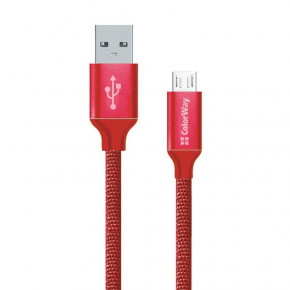  ColorWay USB - Micro USB 2.4  2  Red (CW-CBUM009-RD)