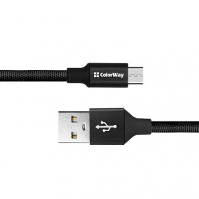  ColorWay USB - Micro USB 2.4  0.25  Black (CW-CBUM048-BK) 3
