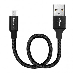  ColorWay USB - Micro USB 2.4  0.25  Black (CW-CBUM048-BK) 4