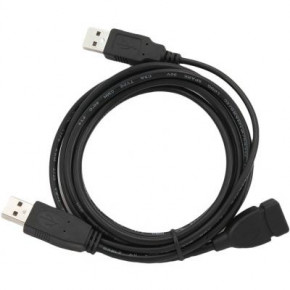  Gembird USB-USB 2.0 AM-AF  0.9m Black (CCP-USB22-AMAF-3)