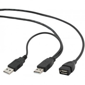  Gembird USB-USB 2.0 AM-AF  0.9m Black (CCP-USB22-AMAF-3) 3