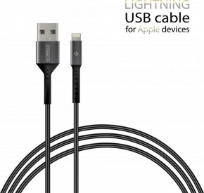  Intaleo CB0 USB-Lightning 1.2 Black/Grey (1283126495625) 3