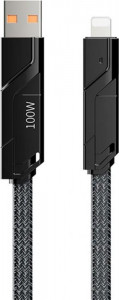  Proda PD-B96th USB/USB Type C - Lightning/USB-C 100W, 1.5, Black (PD-B96th-BK) 3