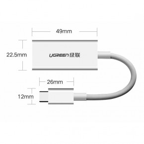  Ugreen USB-C to DisplayPort Adapter MM130 (White) (40372) 4