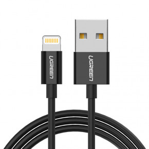  Ugreen USB 2.0AM-Lightning M,2 ,2.4A, Nickel Plating ABS Shell ,US155 (80823)