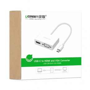  Ugreen USB Type C to HDMI + VGA Converter MM123 (White) (30843) 4