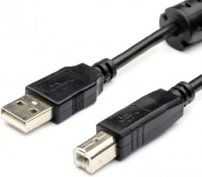   USB Atcom 2.0-USB Type B AM/BM 1.5m ferrite core Black (0)
