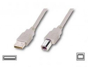  ATcom USB 2.0-USB Type B AM/BM 0.8m ferrite core White