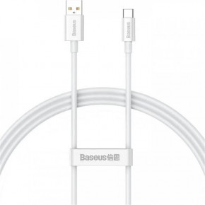  Baseus Superior Series  USB 2.0 AM-Type-C , 5A, (100W) 2  White (CAYS001402)
